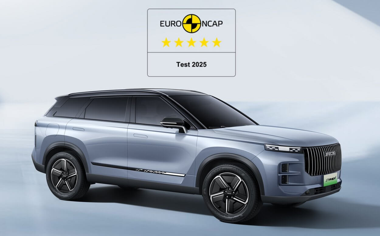 Der JAECOO 7 PHEV (Super Hybrid) erhielt die prestigeträchtige Bewertung von fünf Sternen in den Tests des Europäischen Neuwagen-Bewertungsprogramms (Euro NCAP). Dieses herausragende Ergebnis bestätigt die exzellente Qualität und Sicherheit der SUPER-HYBRID-Technologie im JAECOO 7 PHEV (Super Hybrid).