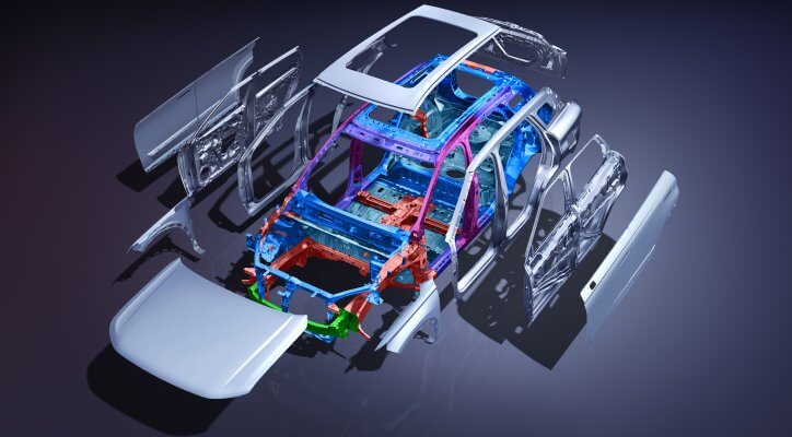 Hochfester Stahl Die Karosserie des JAECOO 7 besteht aus hochfestem Stahl, der für maximale Stabilität sorgt und die passive Sicherheit erheblich verbessert. Durch die robuste Struktur wird die Aufprallenergie im Falle einer Kollision effektiv absorbiert und die Insassen werden bestmöglich geschützt – für ein sicheres Gefühl in jeder Situation.